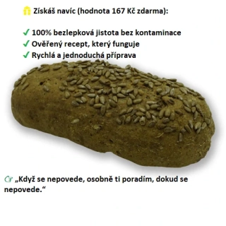 Vláčný bezlepkový chléb se slunečnicí – směs